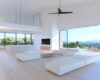 Contemporary Living: Panoramic 3D Rendering of Modern Interior Stock ...