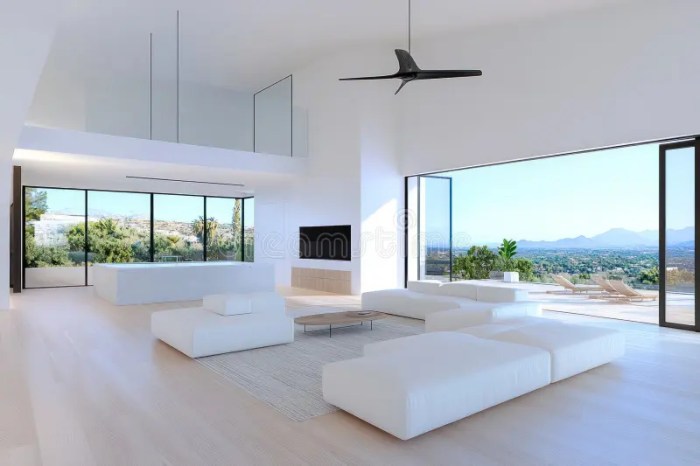 Contemporary Living: Panoramic 3D Rendering of Modern Interior Stock ... Contemporary Living: Panoramic 3D Rendering of Modern Interior Stock ...