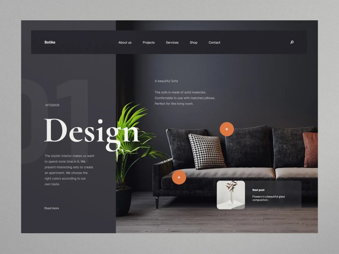 Design Interior - Website concept by Tomasz Mazurczak on Dribbble