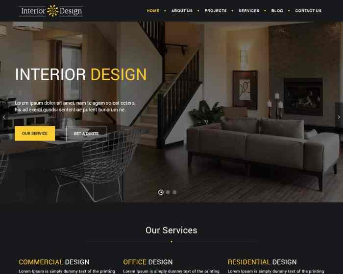 13 Eye Catching Interior Design Website Templates 2023 - TemplateMag